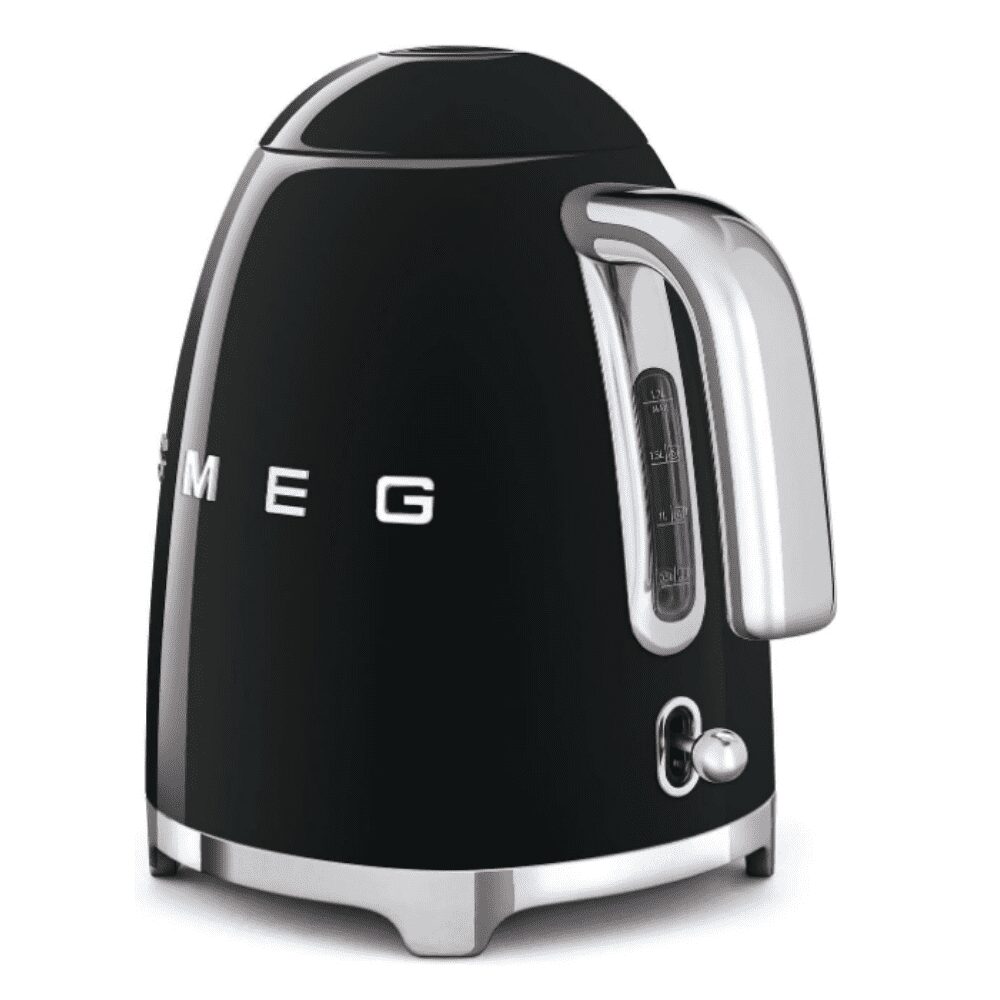 كاتيل كهربائي سميج أسود – 1.7 لتر – 2400 وات – SMEG – KLF03BLEU