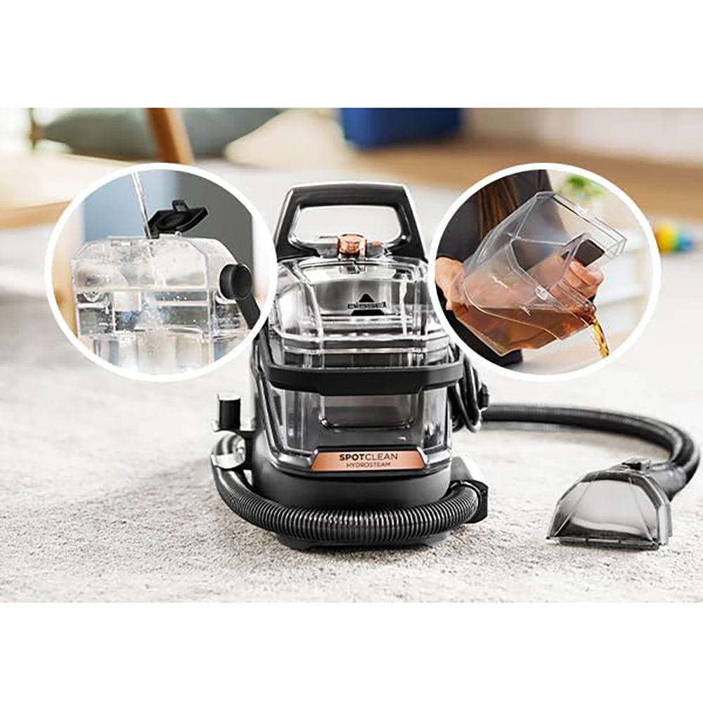 جهاز تنظيف بالبخار وإزالة البقع Bissell SpotClean HydroSteam 3700E – تنظيف عميق للسجاد والمفروشات