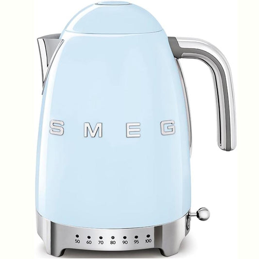 SMEG KLF04PB Retro Style Electric Kettle Variable Temperatur - Baby Blue
