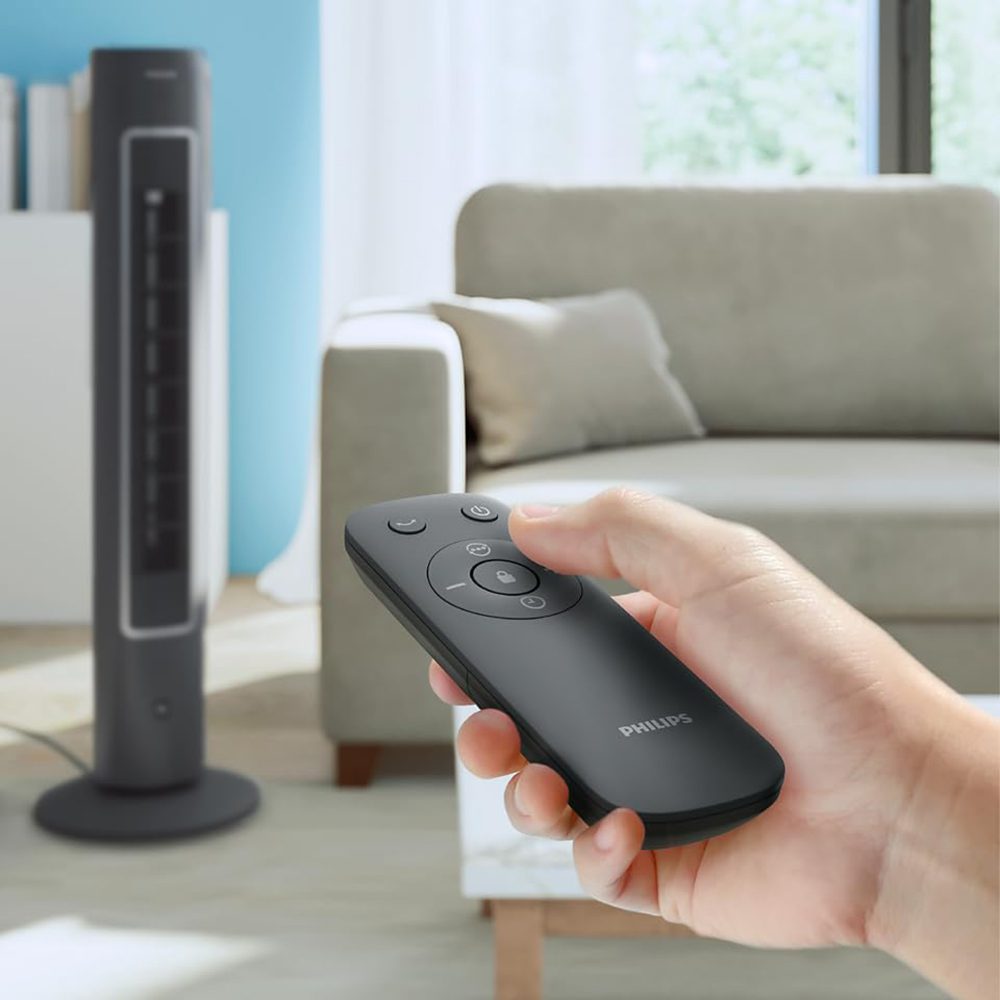 مروحة برج Philips Tower Fan 5000 Series CX5535/11 – 40 وات مع ريموت ووضع النوم