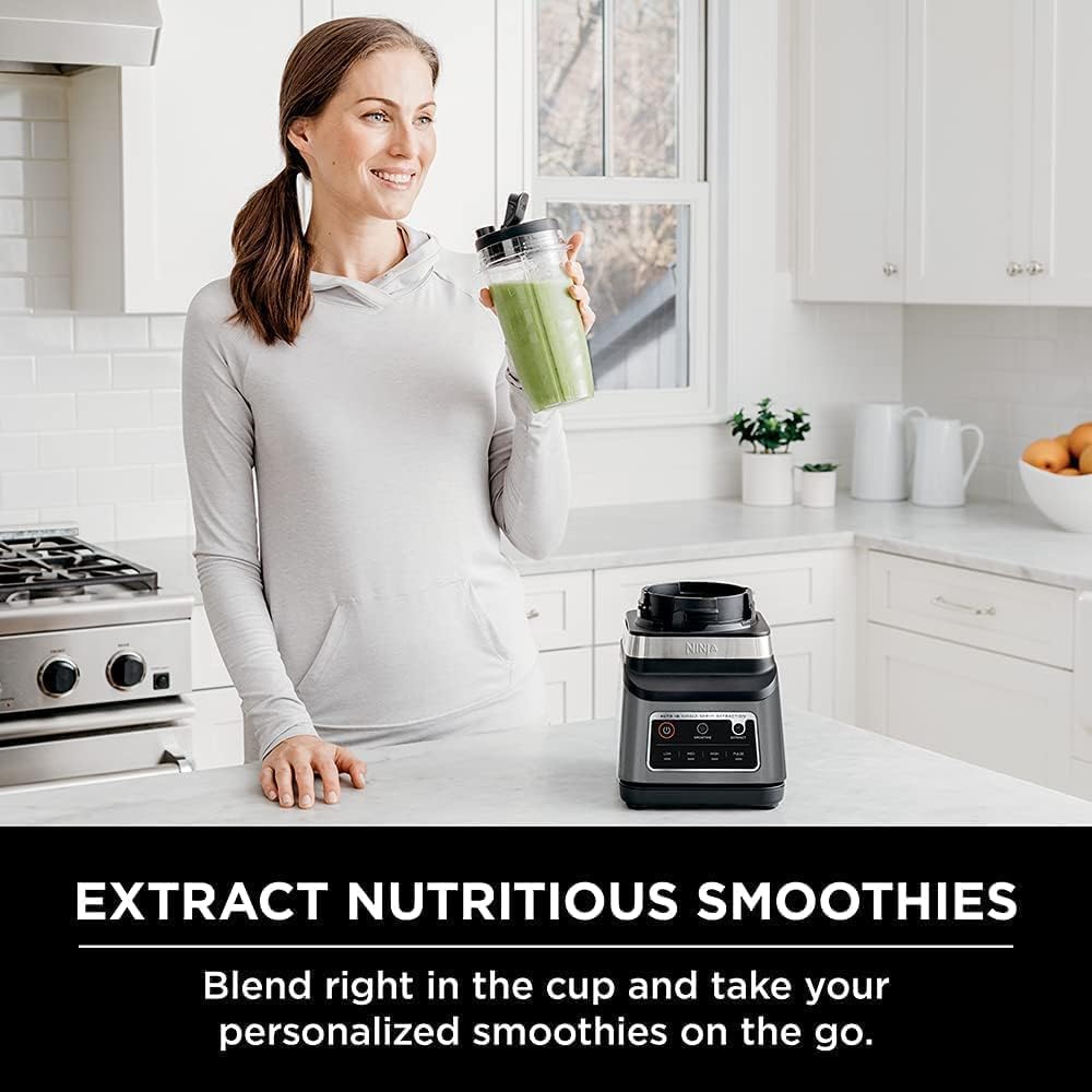 Ninja BN750 2-in-1 Blender – خلاط نينجا الاحترافي بقوة 1200 وات وتقنية Auto-iQ