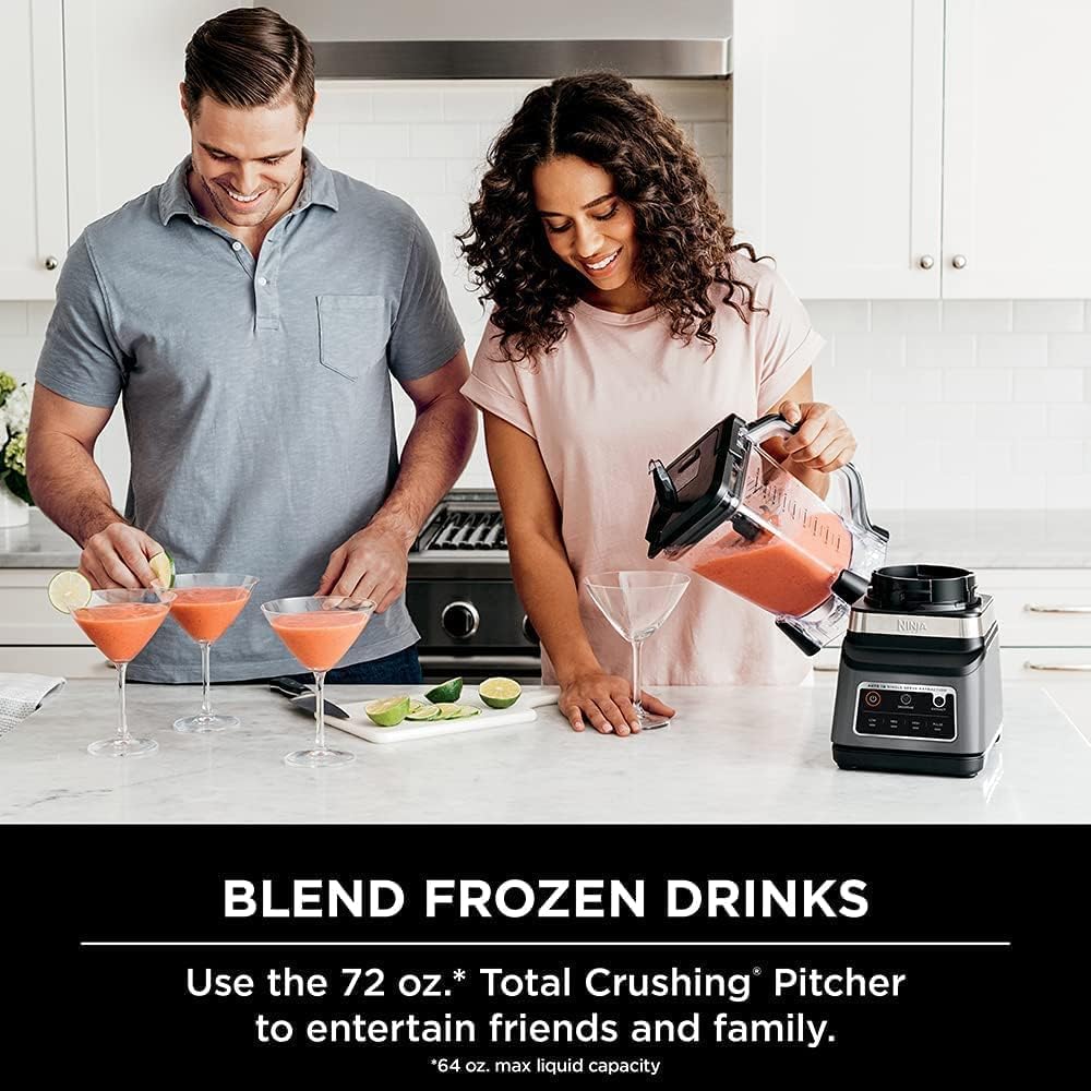 Ninja BN750 2-in-1 Blender – خلاط نينجا الاحترافي بقوة 1200 وات وتقنية Auto-iQ
