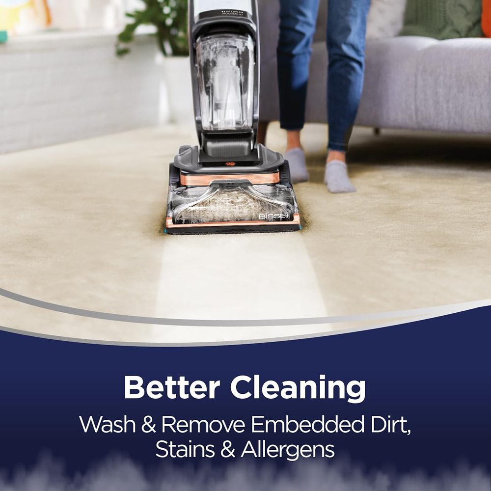 مكنسة Bissell Revolution HydroSteam 3672E – تنظيف عميق بالبخار لإزالة أصعب البقع بفعالية مذهلة