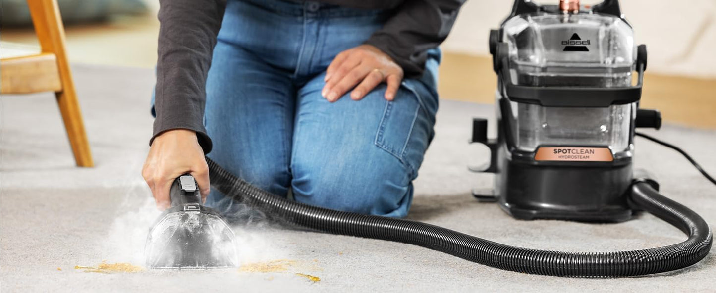 جهاز تنظيف بالبخار وإزالة البقع Bissell SpotClean HydroSteam 3700E – تنظيف عميق للسجاد والمفروشات