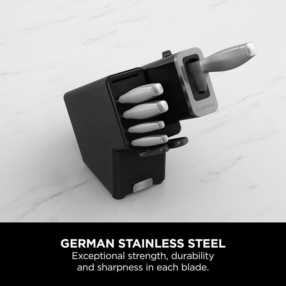 طقم سكاكين نينجا StaySharp ستانلس ستيل 6 قطع بمبراة مدمجة – Ninja Knife Set – K62006EUUK