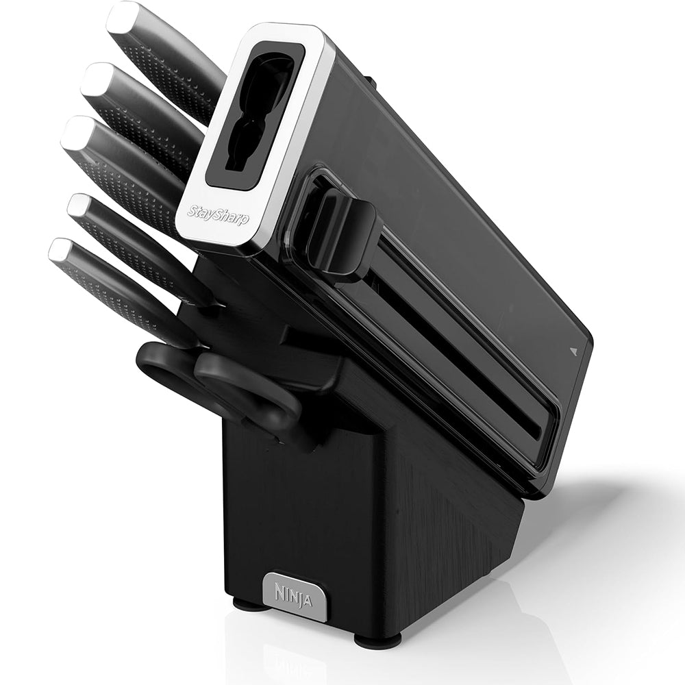 طقم سكاكين نينجا StaySharp ستانلس ستيل 6 قطع بمبراة مدمجة – Ninja Knife Set – K62006EUUK