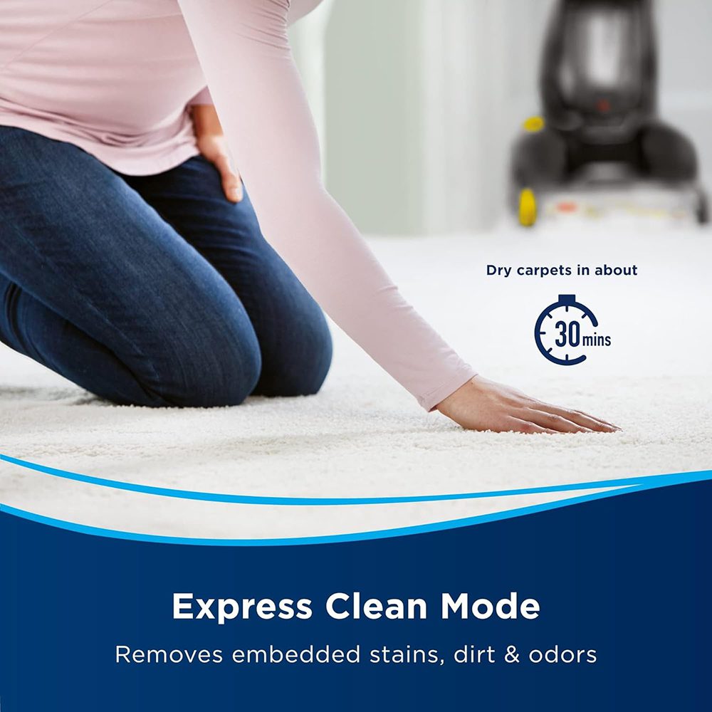 مكنسة Bissell 2066E ProHeat 2X Revolution: تنظيف عميق للسجاد وإزالة أصعب البقع بذكاء(international warranty)