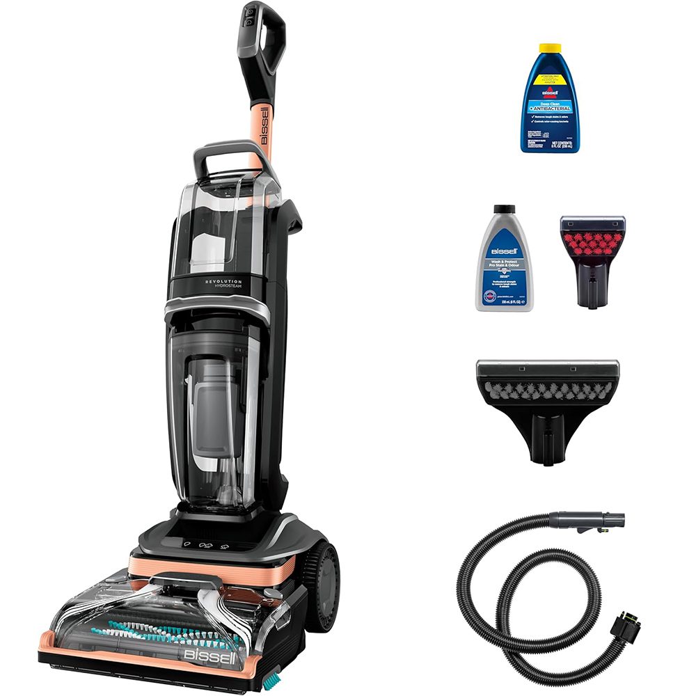 مكنسة Bissell Revolution HydroSteam 3672E – تنظيف عميق بالبخار لإزالة أصعب البقع بفعالية مذهلة
