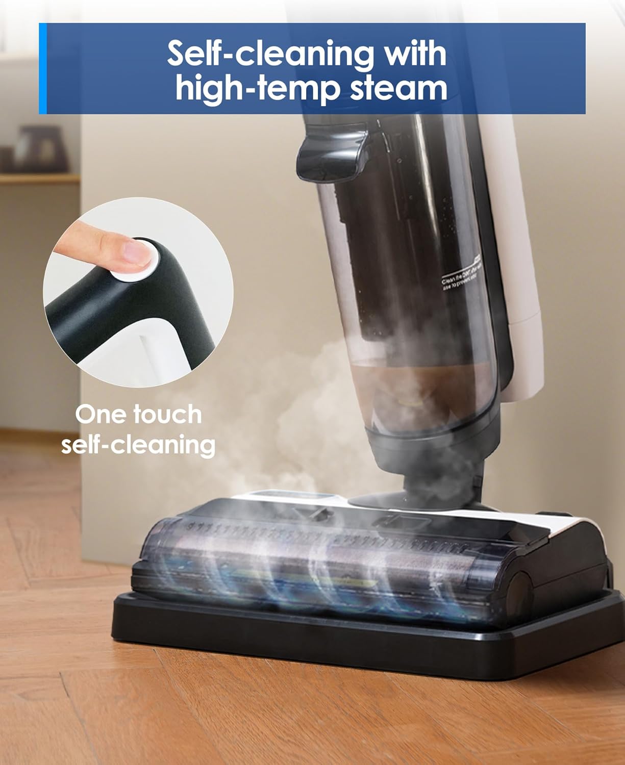 مكنسة ومساحة بالبخار Tineco iFLOOR 5 Steam – تنظيف وتعقيم احترافي للأرضيات