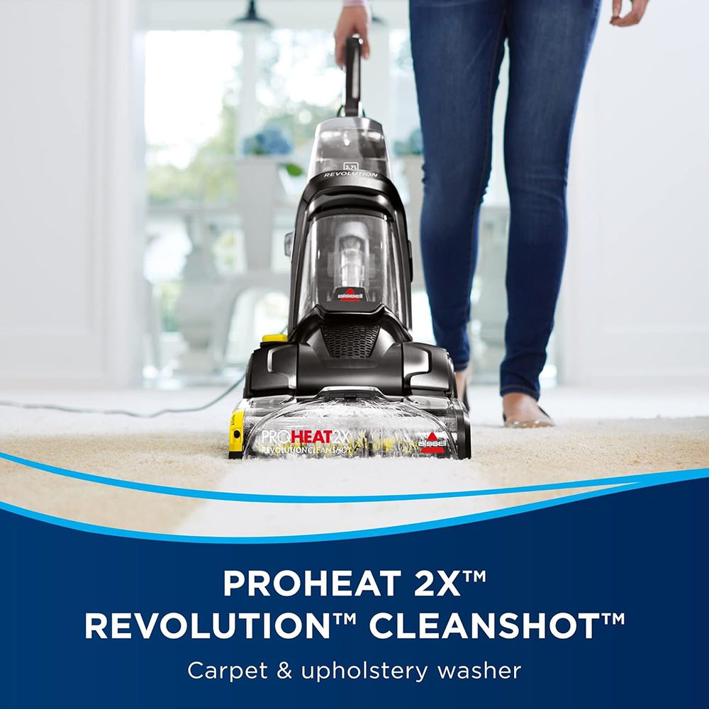 مكنسة Bissell 2066E ProHeat 2X Revolution: تنظيف عميق للسجاد وإزالة أصعب البقع بذكاء(international warranty)