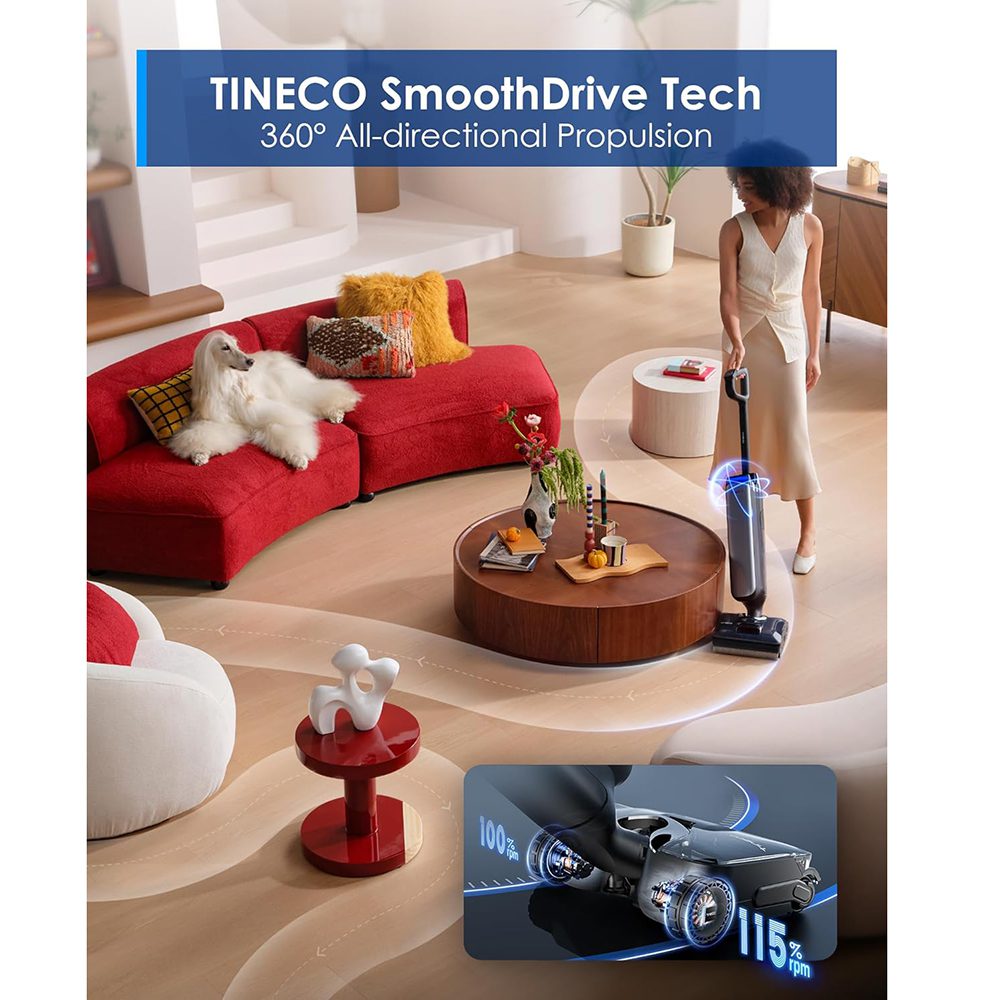 مكنسة Tineco Floor One S9 Artist Steam الذكية – شفط وغسيل وبخار بتقنية iLoop