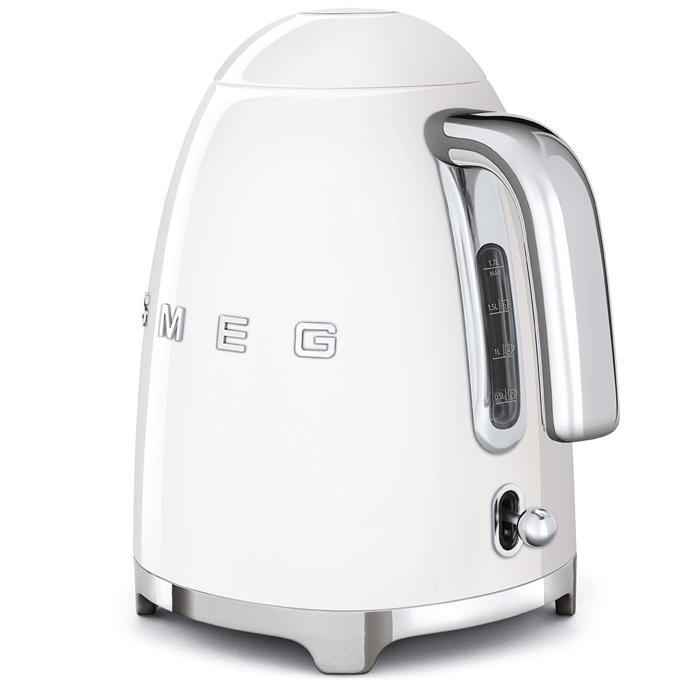 كاتيل كهربائي سميج ابيض – 1.7 لتر – 2400 وات – SMEG – KLF03WHEU