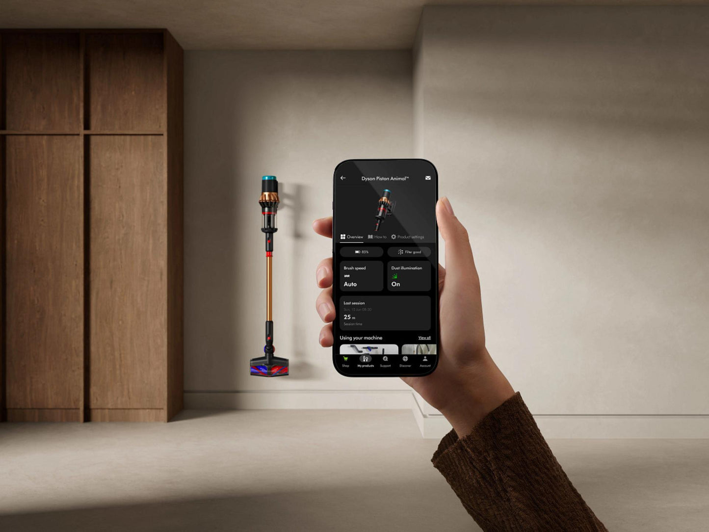 مكنسة Dyson V16 Piston Animal Dry cordless vacuum اللاسلكية – قوة شفط فائقة لتنظيف جاف ذكي