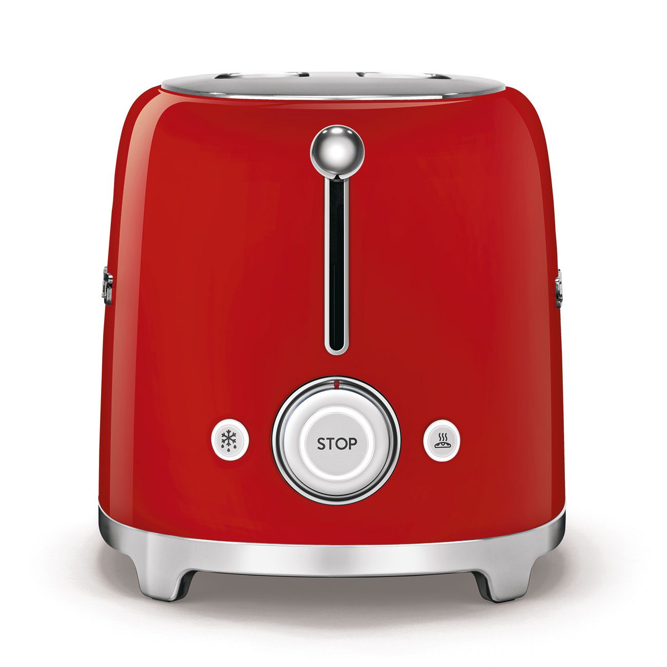SMEG TOASTER – TSF02RD – محمّصة توست رباعية الشرائح بتصميم رجعي 50’s باللون الأحمر